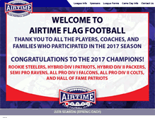 Tablet Screenshot of airtimeflagfootball.com